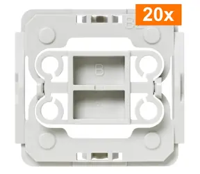 Homematic IP Adaptér Berker B2 (20ks) / pro rámečky a kryty Berker S1/Modul 2/B1/B3/B7/Q1