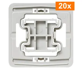 Homematic IP Adaptér Jung J1 (20ks) / pro rámečky a kryty Jung řady LS 990/LS-design/LS-plus/CD 500/CD universal/CD plus
