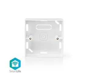 Nedis Back Box bílá / Příslušenství pro: WIFIWC10WT / WIFIWS10WT / WIFIWS20WT / Pro Povrchovou Montáž 