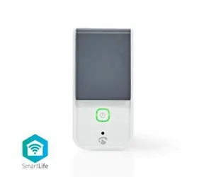 Nedis SmartLife Chytrá Zásuvka bílá / Wi-Fi / IP44 / Měřič výkonu / 3680 W / Android & iOS 