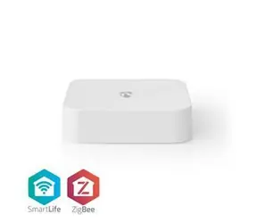 Nedis Brána SmartLife bílá / Zigbee 3.0 / 40 Zařízení / Napájení z USB / Android & iOS 