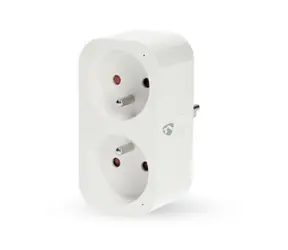 Nedis SmartLife Chytrá Zásuvka bílá / Wi-Fi / IP21 / Měřič výkonu / 3680 W / Android & iOS 