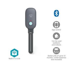 Nedis SmartLife Soil Moisture Meter / Bluetooth / Battery Powered / IP55 / 0 - 100 / Android & iOS