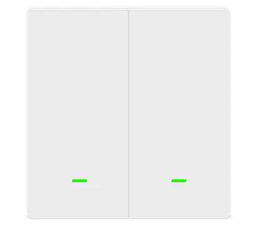EVOLVEO WiFi Dual Switch Chytrý vypínač pro ovládání osvětlení bílá / Dvě tlačítka / IP44 / Smart Life (Tuya) / 10A