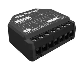 Shelly 2PM Gen3 chytré Wi-Fi relé s měřením spotřeby (2 kanály) / Wi-Fi / Bluetooth / 2x10A