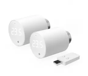 Shelly BLU TRV termostatická hlavice (2ks) + BLU Gateway Gen. 3 bílá /  2x Chytrá termostatická hlavice + BT Gateway