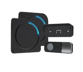 Solight 1L67BDZ 2x Bezdrátový zvonek do zásuvky černá / Dosah 200 m