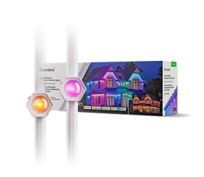 Nanoleaf 1D Permanent Outdoor Lights Starter Kit venkovní řetěz / 2.4W / 230V / 15m / IP67 / Wi-Fi / dálkové ovládání