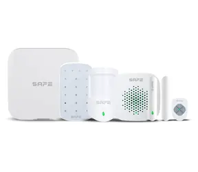 SAFE Starter Kit Plus bílá / Kompletní zabezpečení bytu/domu/kanceláře / LAN / Wi-Fi / 2xSIM / 150 kanálů