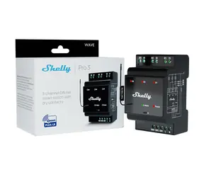 Shelly Wave Pro 3 LR spínací modul na DIN lištu / 3x 16A