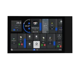 ShellyWall Display XL černá / dotykový nástěnný panel s relé 5A / WiFi / Bluetooth