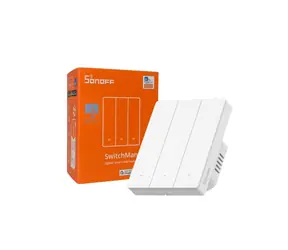 SONOFF ZBM5 SwitchMan Zigbee inteligentní nástěnný vypínač / 3-tlačítka / 86 mm / bílá