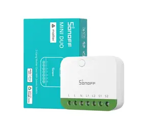 SONOFF MINI-2GS MINI DUO / Chytrý vypínač / 2 kanály / WiFi / Matter