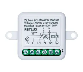 RETLUX RSH 306 Smart relé pod omítku 2x 5A / Zigbee 3.0