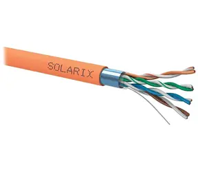 Solarix SXKD-5E-FTP-PE / Patch kabel / CAT5e FTP PE / venkovní / 500 m černá
