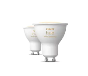 Philips Hue WA LED žárovka 4.2W sada 2ks / GU10 / 400lm / 2200K-6500K / IP20