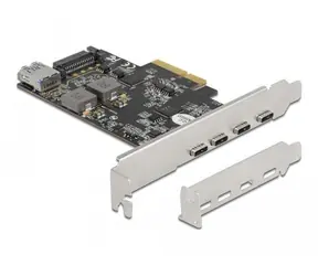 Delock PCI Express Karta na 4 x USB-C / 1 x USB-A / LP / Pcle