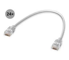 Ubiquiti UniFi Etherlighting Patch kabel 15cm 24-pack / RJ45 / Cat6 / 2.5GbE / 10GbE / 24ks