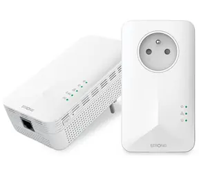 STRONG Powerline 1000 WF DUO FR V2 / Sada 2ks Powerline adaptérů / 1000Mbps / 1x GLAN / Wi-Fi 1200Mbps@2.4/5GHz