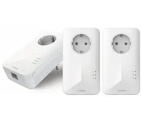 STRONG Powerline 1000 TRI EU V2 / Sada 3ks Powerline adaptérů / HomePlug AV/AV2 / 1000Mbps / 1x GLAN / dosah až 300m