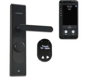 Rozbaleno - Shelly LOQED Smart Lock chytrý elektronický zámek dveří černá / rozbaleno