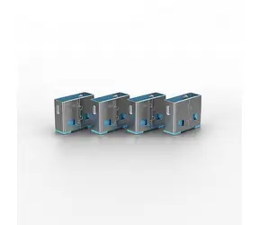 Lindy 40462 Blokátor portů USB bez klíče modrá / 10 ks