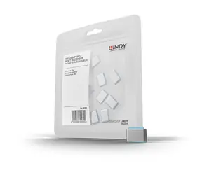 Lindy 40466 Krytka portů USB-C modrá / 10 ks