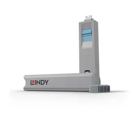 Lindy 40465 Krytka portů USB-C modrá / 4 ks