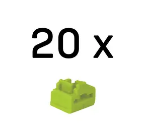 Lindy 47895 Blokátor portů RJ-45 bez klíče zelená / 20 ks