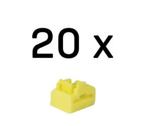 Lindy 47901 Blokátor portů RJ-45 bez klíče žlutá / 20 ks