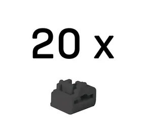 Lindy 47892 Blokátor portů RJ-45 bez klíče černá / 20 ks
