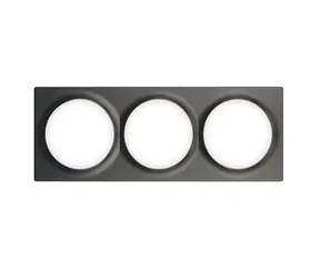FIBARO Walli Triple Cover Plate FG-Wx-PP-0004-8 / trojrámeček pro vypínače Walli šedá