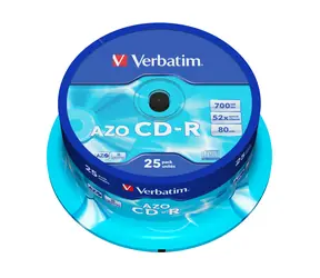 Verbatim CD-R AZO 700MB spindle 25 ks / 52x