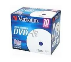Verbatim 10ks DVD-R 4.7GB 16x (Printable) / JewelCase