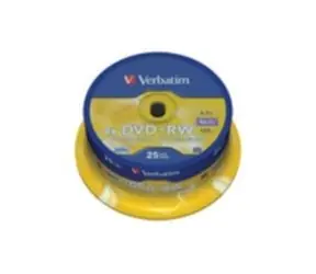 Verbatim 25ks DVD+RW 4.7GB 4x / Spindle