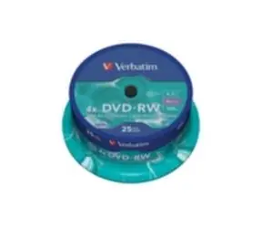 Verbatim 25ks DVD-RW 4.7GB 4x / Spindl