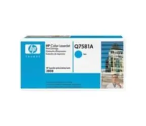 HP Color LaserJet Q7581A originální toner / LaserJet 3505, 3800 / 6.000 stran / Modrý