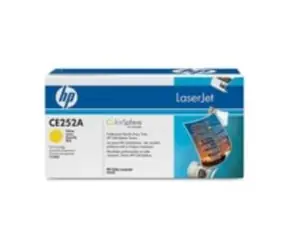 HP CE252A originální toner / CP3525, 3530 / 7.000 stran / Žlutá