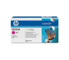 HP CE253A originální toner / CP3525, 3530 / 7.000 stran / Fialová