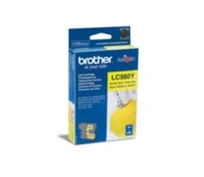 Brother LC-980Y originální cartridge / DCP-145C, DCP-165C / 260 stran / Žlutá