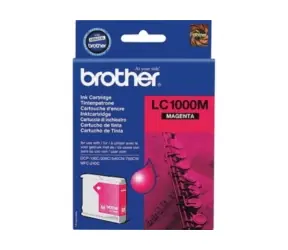 Brother LC-1000M originální cartridge / DCP-130C, DCP-330C / 400 stran / Červená