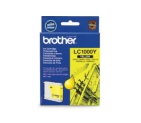 Brother LC-1000Y originální cartridge / DCP-130C, DCP-330C / 400 stran / Žlutá