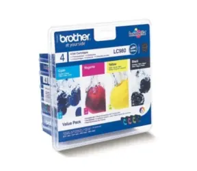 Brother LC-980VALBP originální cartridge / DCP-145C, DCP-165C / 1x 300 + 3x 260 stran / MultiPack