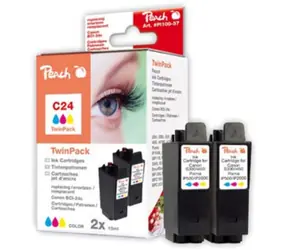 Peach BCI-24 alternativní cartridge / TwinPack / barevná