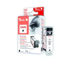 Peach PGI-520 alternativní inkoustová kazeta bez chipu /  19 ml / černá