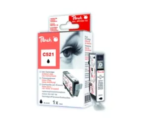 Peach CLI-521 alternativní cartridge bez chipu  / 9 ml / černá