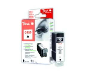 Peach PGI-520 alternativní cartridge / 19 ml / černá