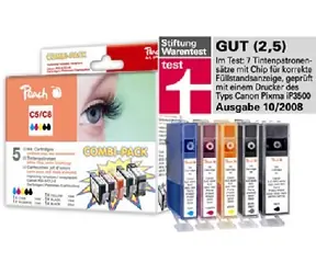 PEACH kompatibilní cartridge Canon PGI-5 / CLI-8 MultiPack, 2xBlack, Cyan, Magenta, Yellow, 26 ml, 4x14 ml