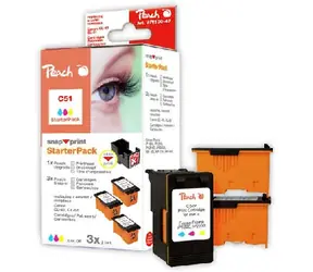 Peach CL-41 alternativní cartridge/ starter pack 1+3/ color
