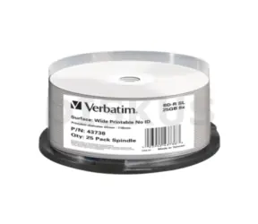 Verbatim 25ks Blu-Ray BD-R / 25GB / 6x / Printable / Spindl